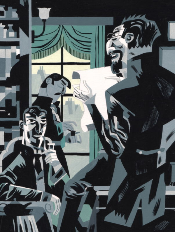Ilustración de Sherlock Holmes: El perro de los Baskerville